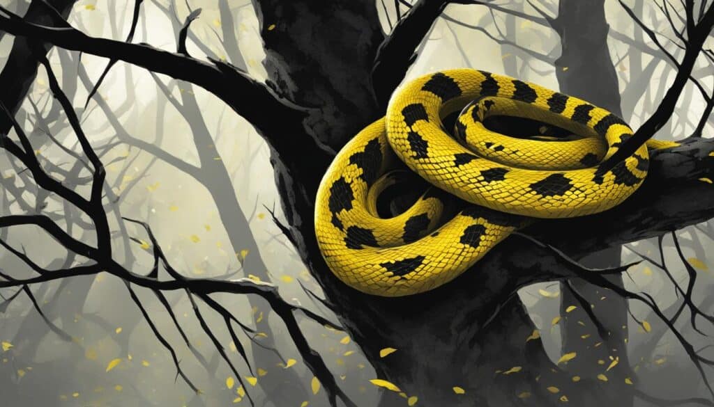 Symbolism of dreaming of a yellow snake
