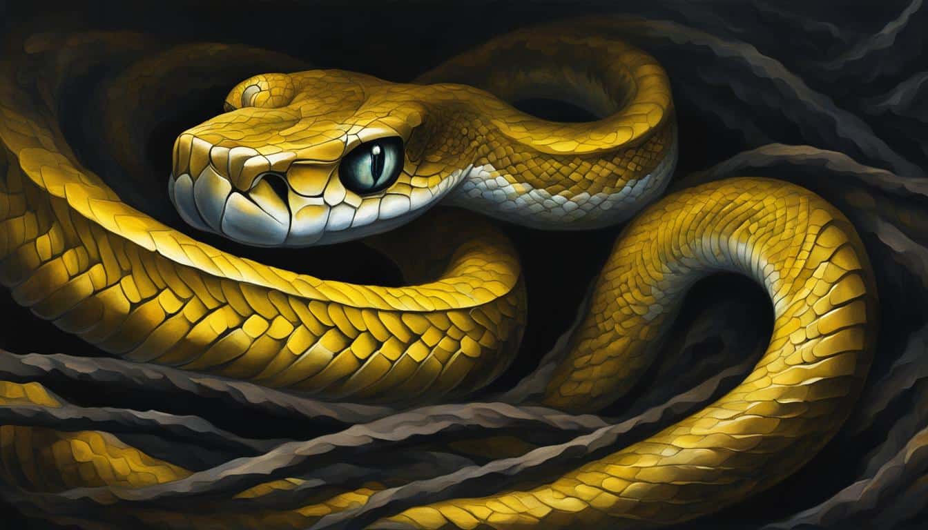 What does a yellow snake mean in a dream biblically