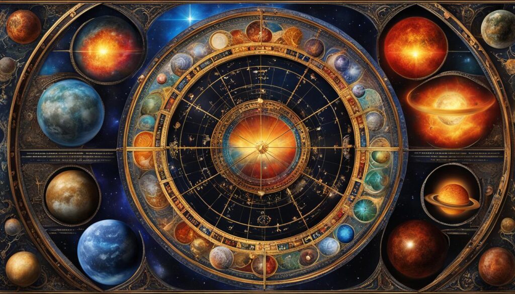 Astrological big three chart