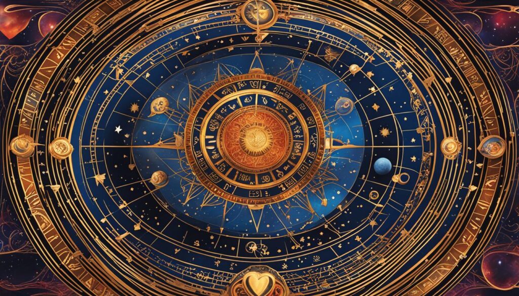 Illustration of soulmate astrology calculator mechanisms