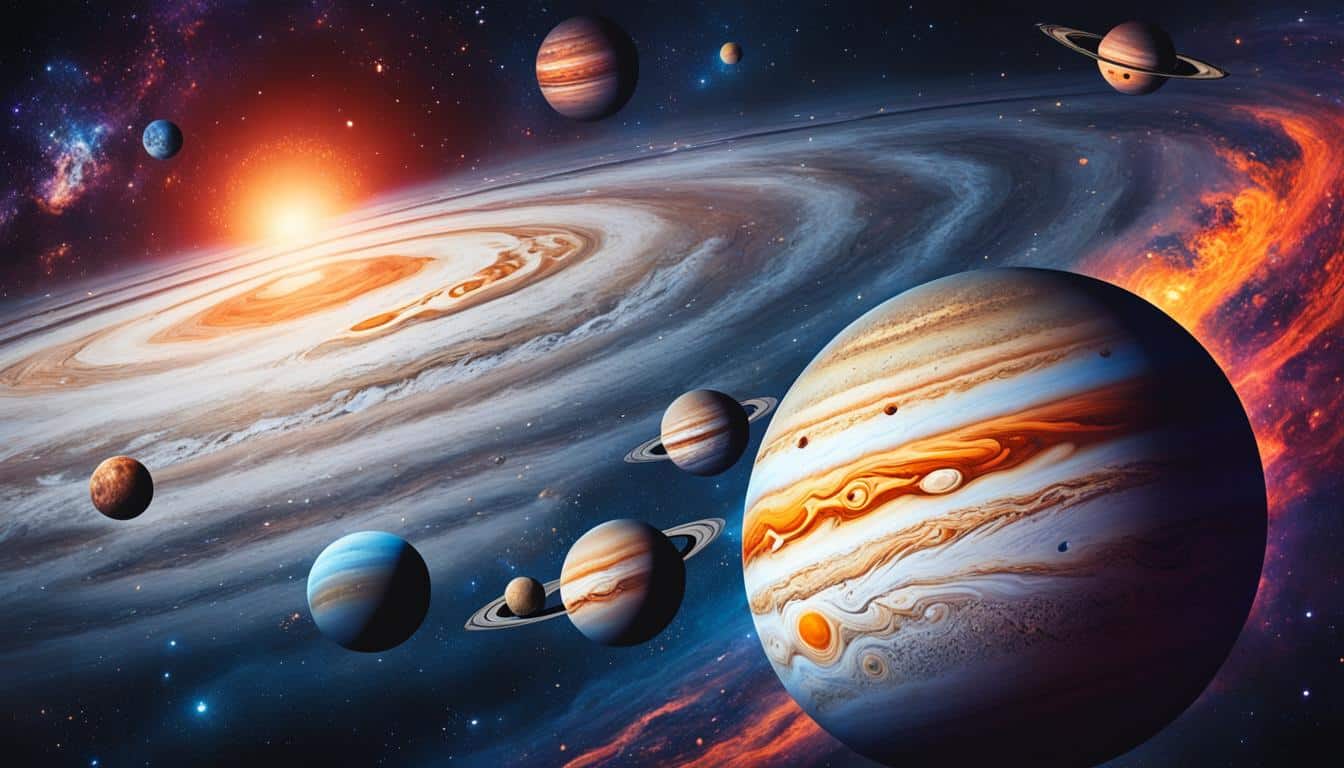 Jupiter and its connections with other planets