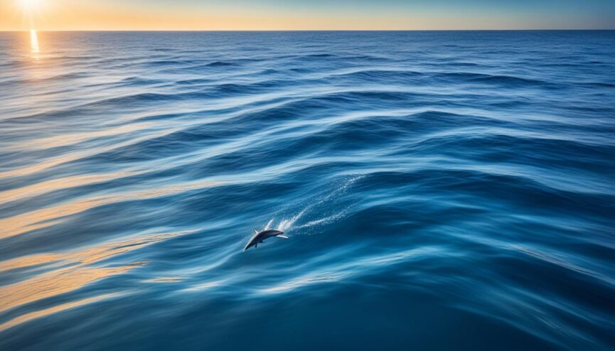 Swimming in the ocean meaning